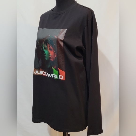 Juice Wrld Long Sleeve Black Graphic tee - Size M  (Unisex) - Picture 3 of 7